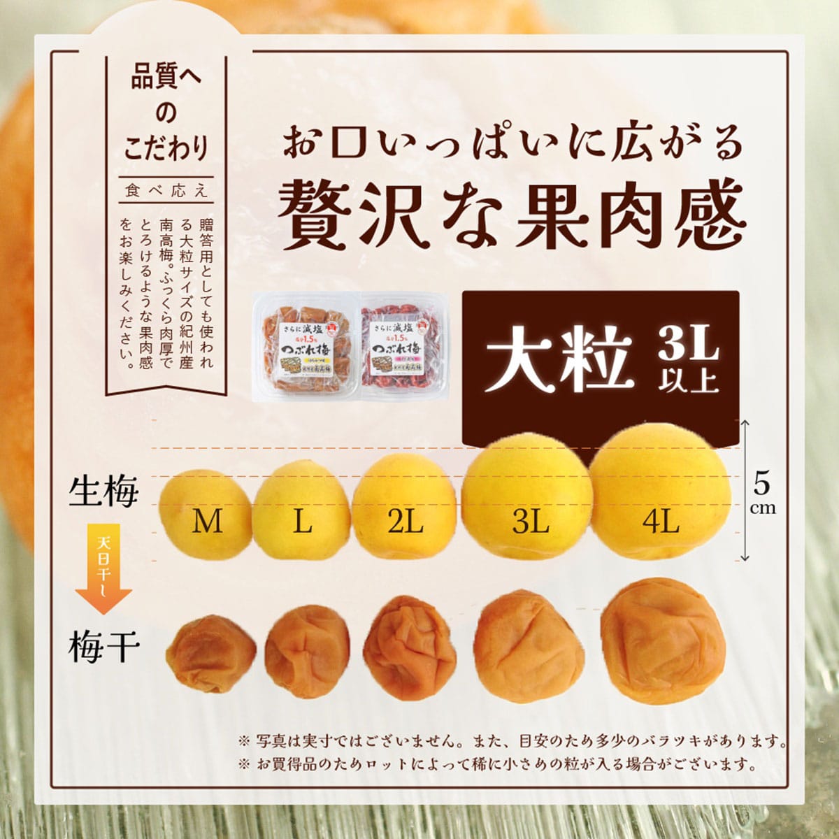 紀州南高梅 さらに減塩つぶれ梅 塩分1.5% 270g×3セット | ABCミッケ