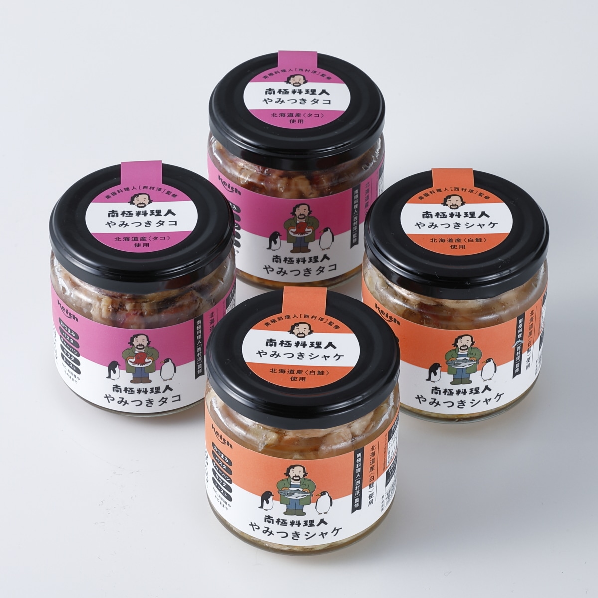 産直 南極料理人やみつきタコ2個シャケ2個食べ比べセット ａｂｃミッケ 公式 Abc朝日放送テレビ通販サイト