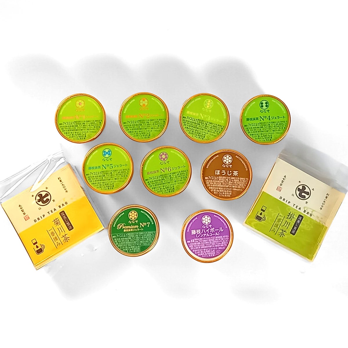 ななや】旅サラダマルシェオリジナル プレミアム抹茶ジェラートセット