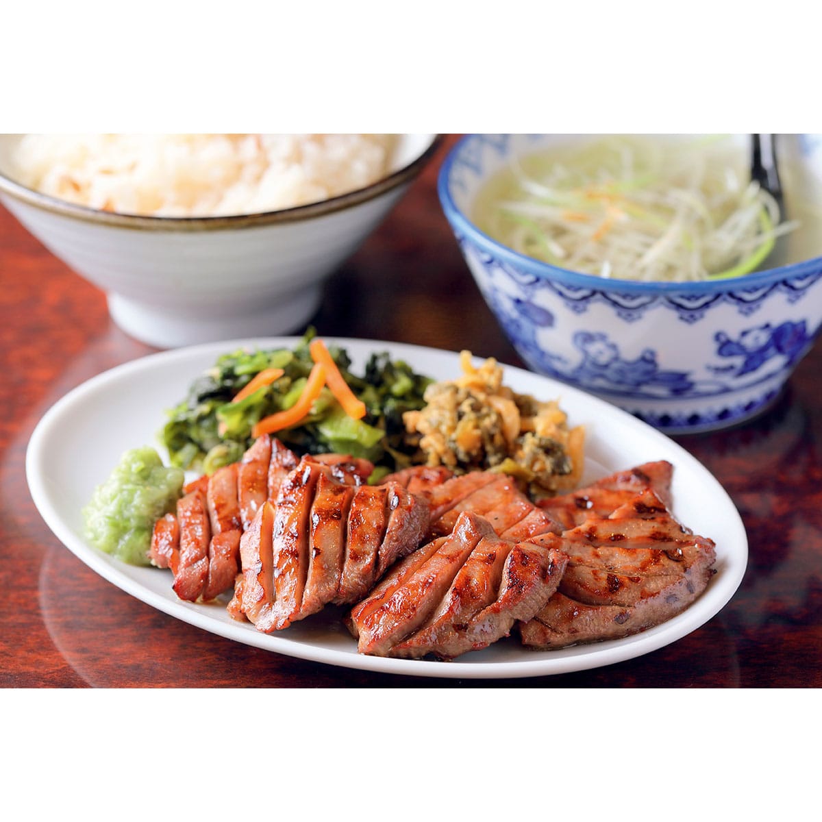 牛タン焼専門店 司】旅サラダマルシェオリジナル 牛タン定食セット(3