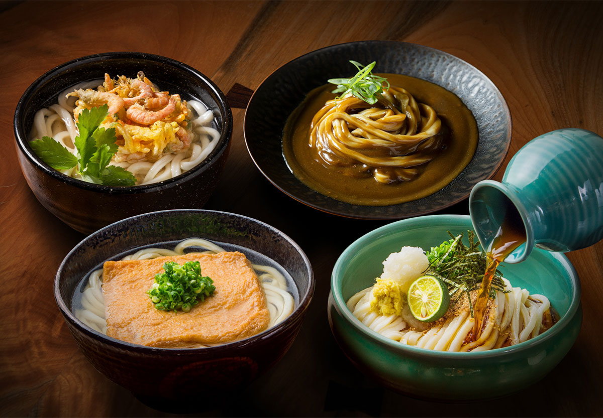6月末までのお届け＞【うどん本陣山田家】冷凍讃岐うどん4種の味の