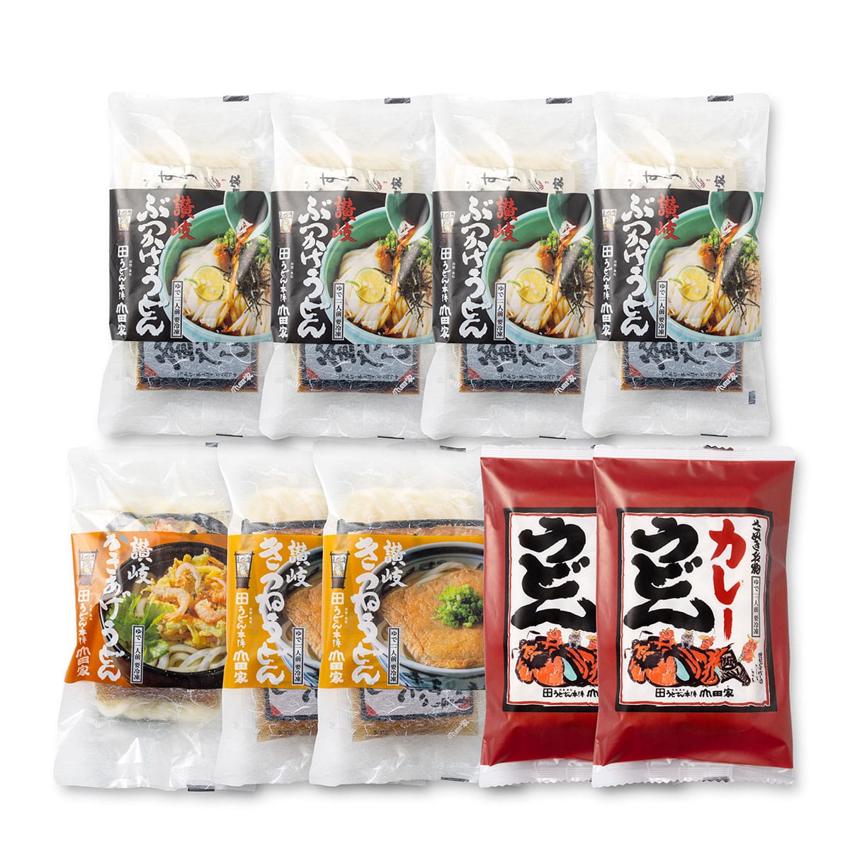 うどん本陣山田家】冷凍讃岐うどん4種の味の詰合せ(9袋入り) | ABC