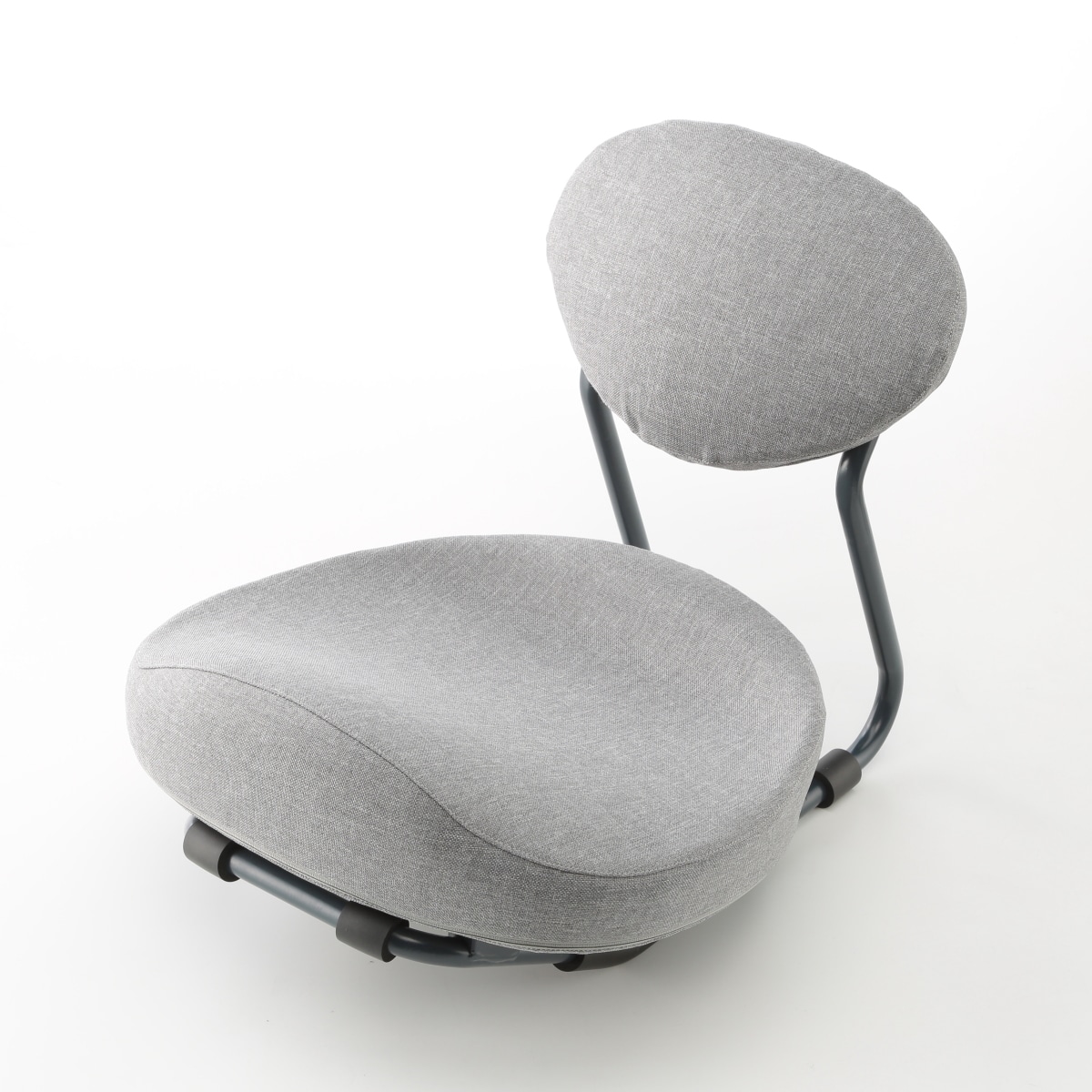 開脚チェア グレー まるで人が押してくれてる感覚の開脚チェア！ インテリア志向の座椅子