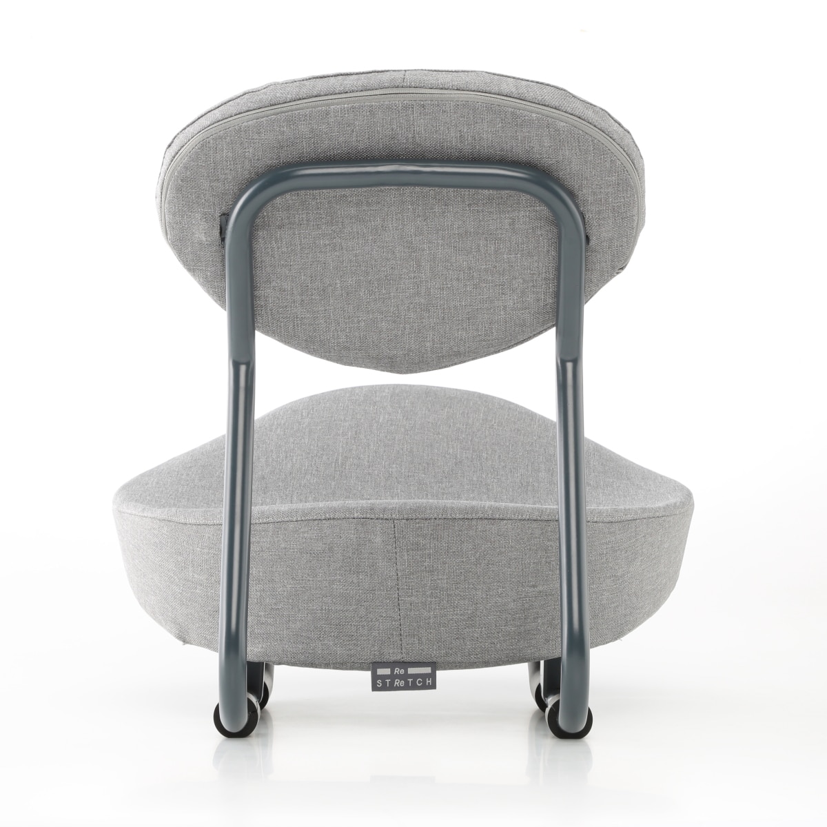 開脚チェア グレー まるで人が押してくれてる感覚の開脚チェア！ インテリア志向の座椅子