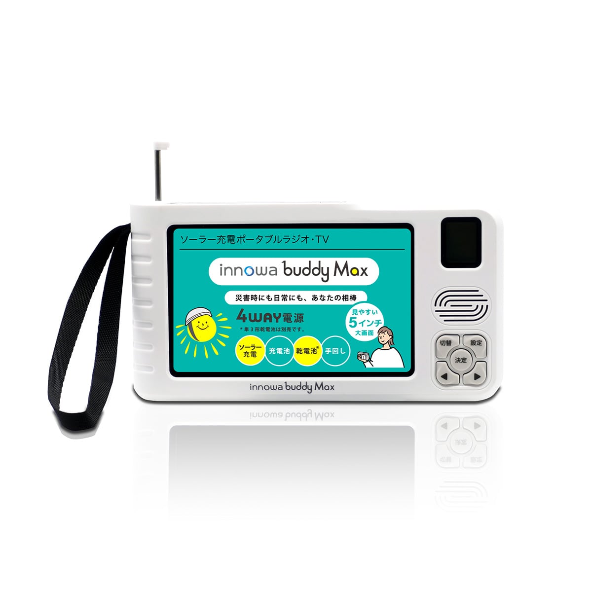大画面ポータブルTV＆ラジオ 大画面ポータブルTV&ラジオ 商品紹介｜大画面ポータブルTV＆