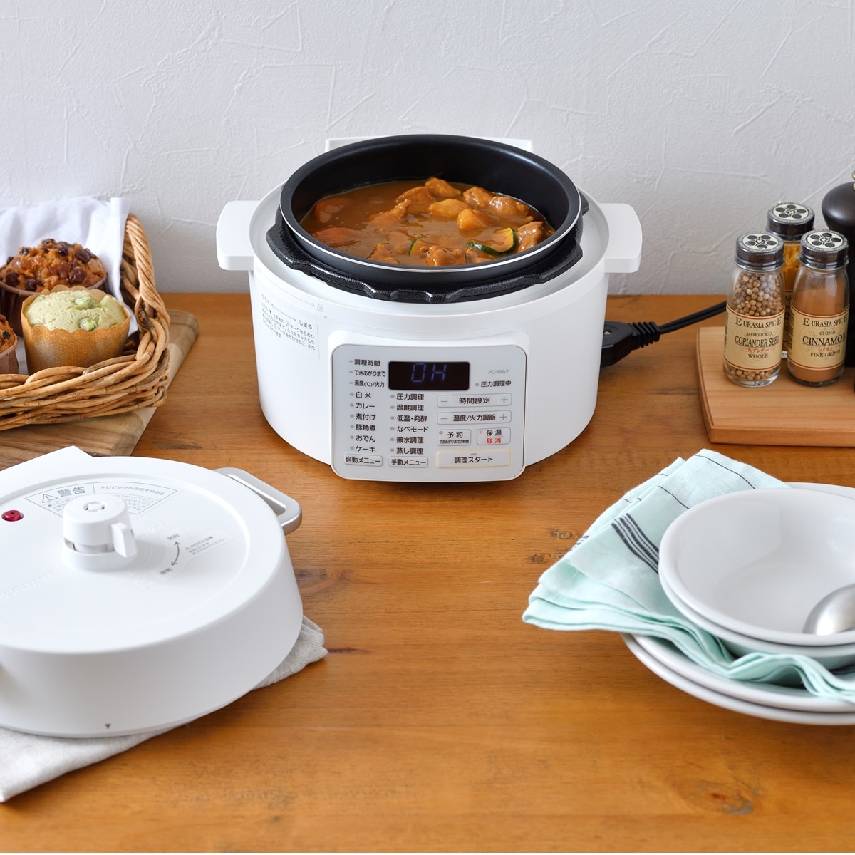 電気圧力鍋 2 2l ホワイト ａｂｃミッケ 公式 Abc朝日放送テレビ通販サイト