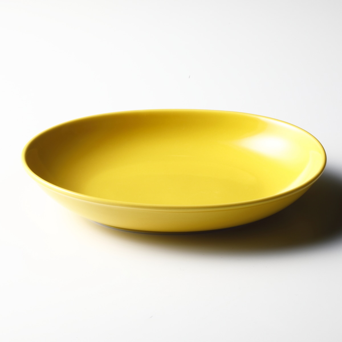 【コモン】楕円鉢 230mm 同色2セット：黄