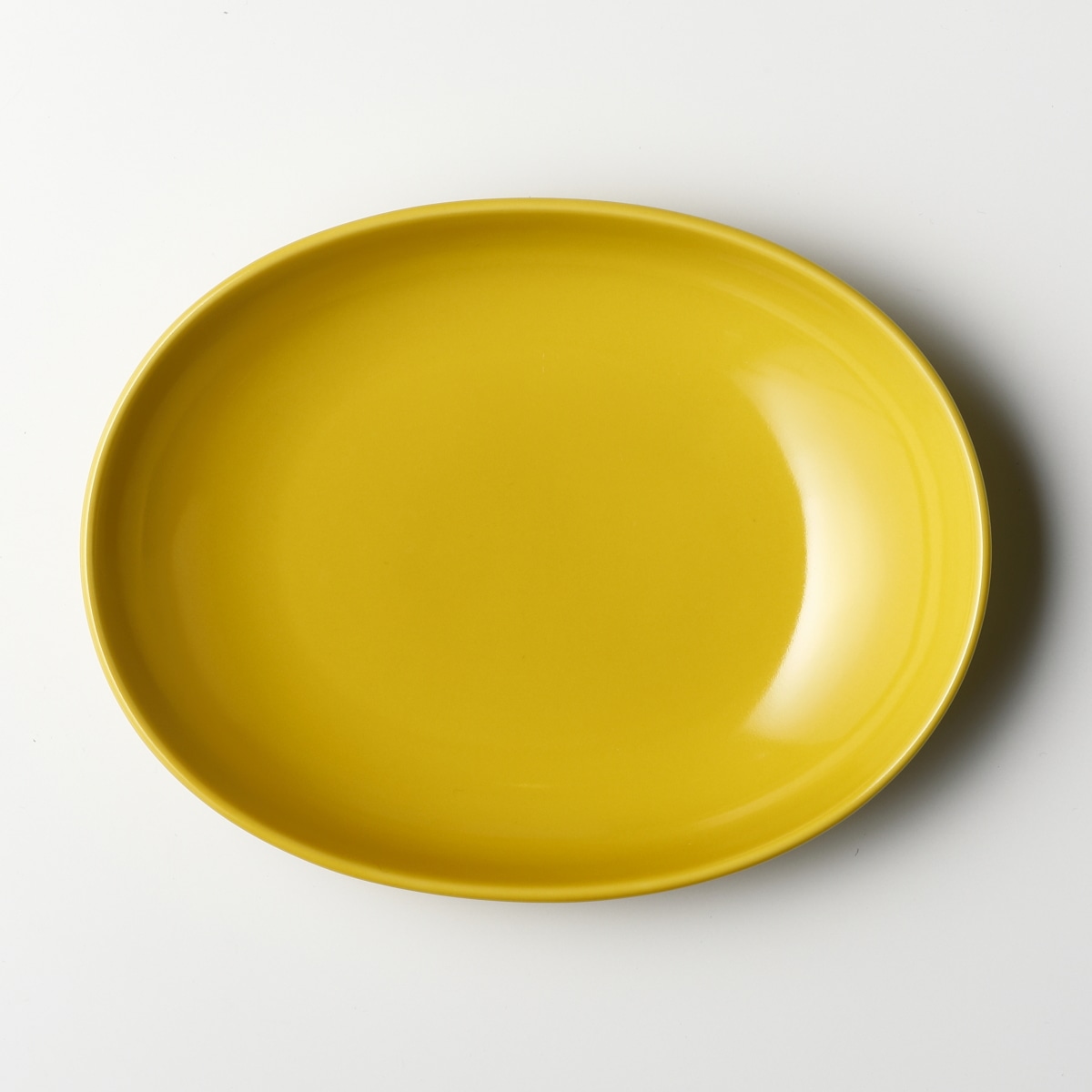 【コモン】楕円鉢 230mm 同色2セット：黄