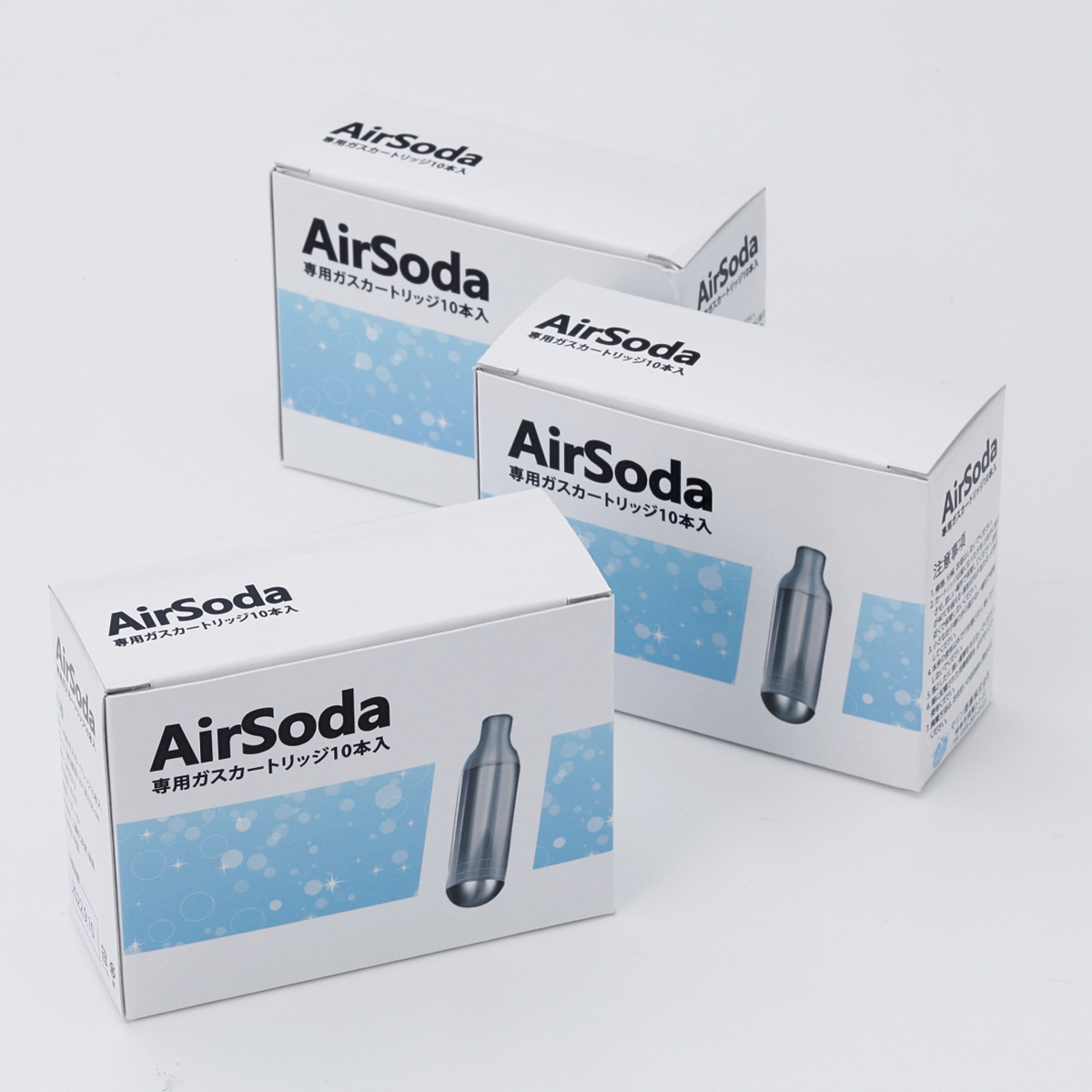 持ち運べる炭酸水メーカーAirSoda（エアソーダ）　専用カートリッジ（30本入）