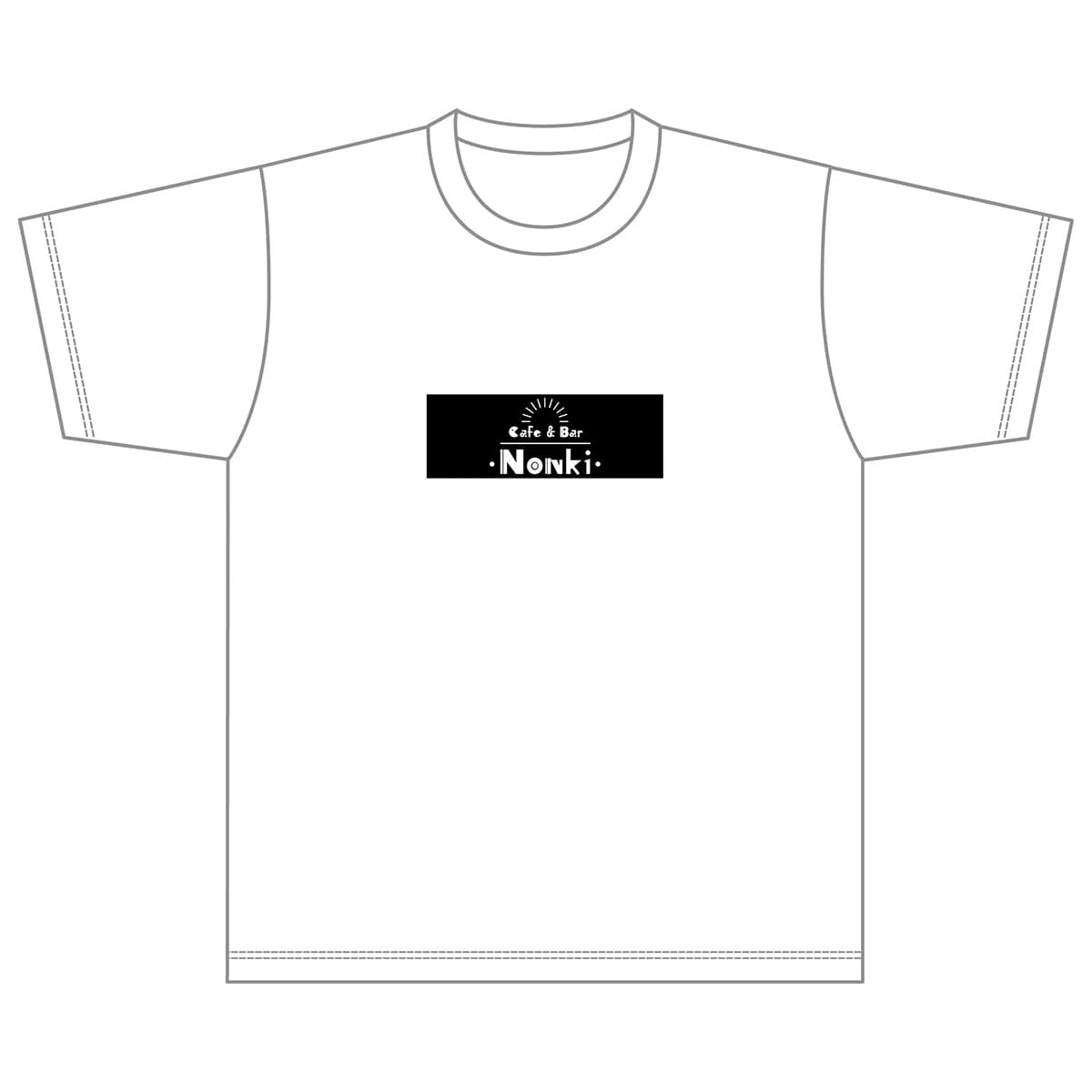 ドラマ「around1/4(アラウンドクォーター)」カフェバー「NONKI」ロゴ入りTシャツ