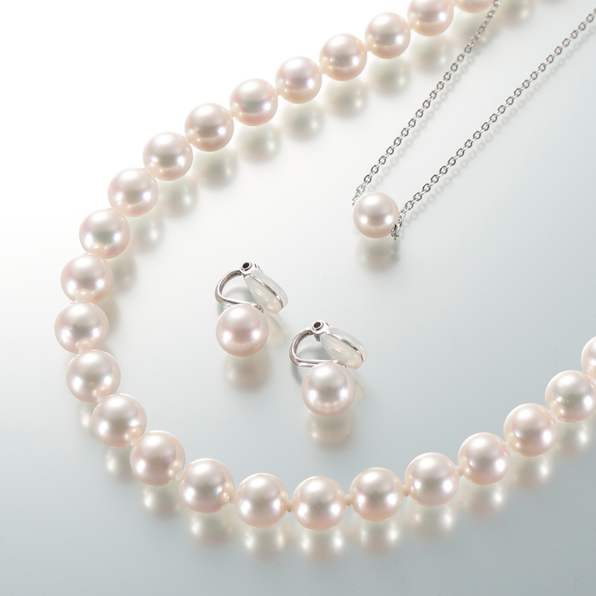 最新作の 照り巻最高花珠真珠ネックレス8.5mm－9mm 鑑別付 ネックレス
