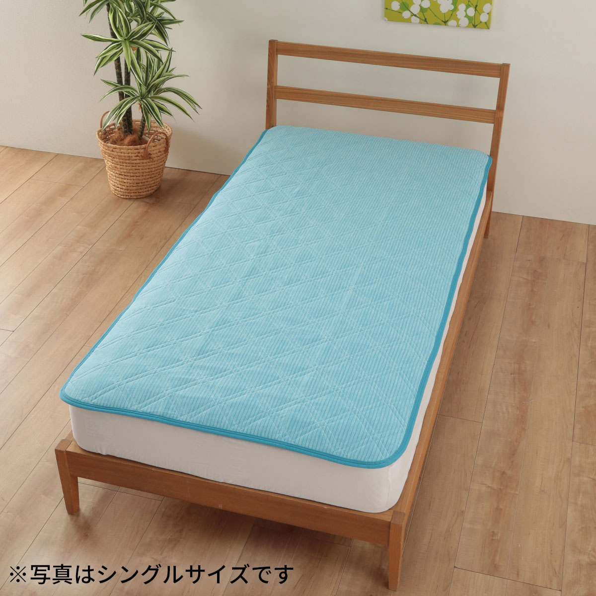 ミミちゃん！シャルレ 冷感敷きパッド シングル ペールピンク Sylphease 敷きパッド セミシングル 80×200cm リバーシブル 夏