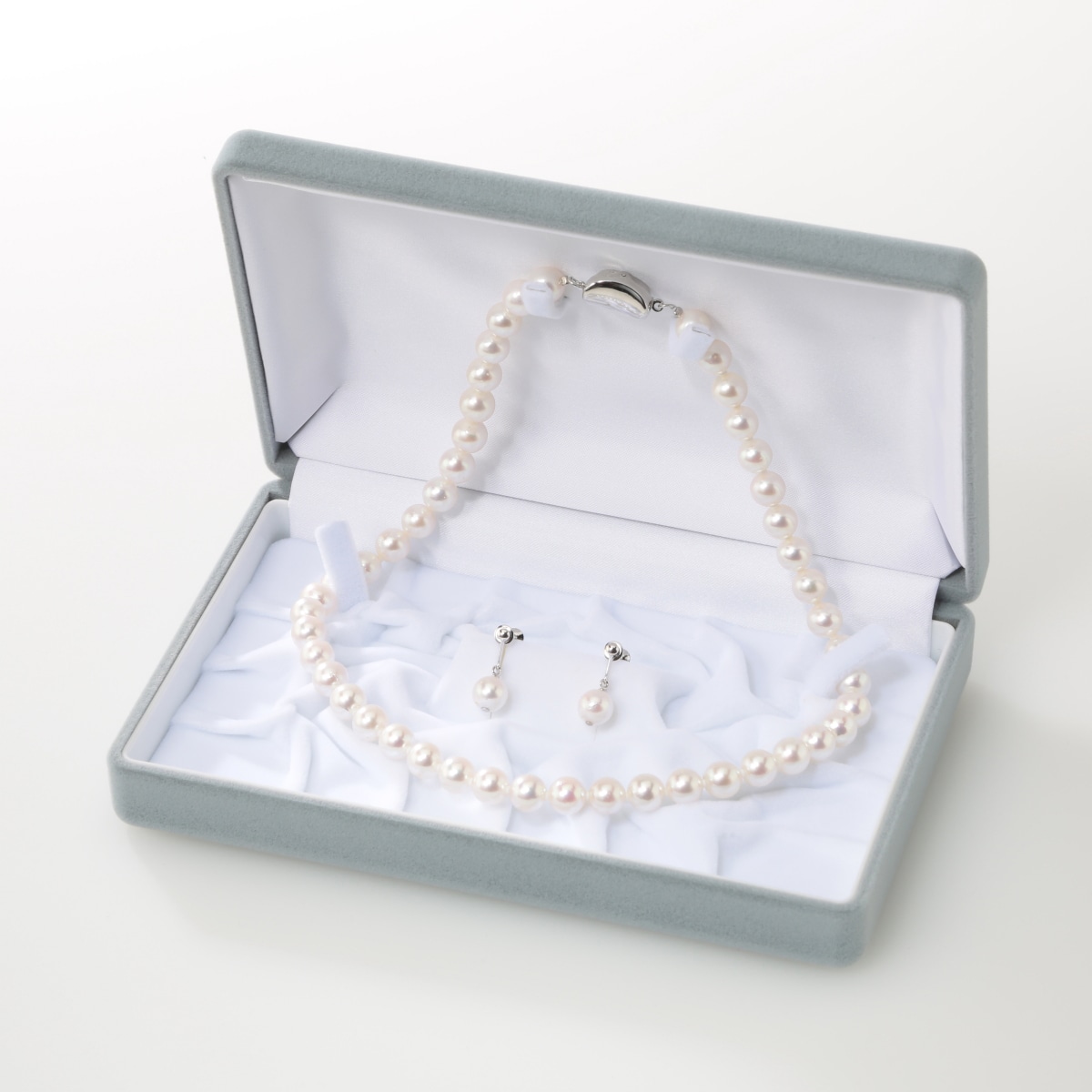 K18 パール　真珠　２つセット 本真珠ネックレス PLUSTER K18 パール ネックレス 宇和島産 あこや本