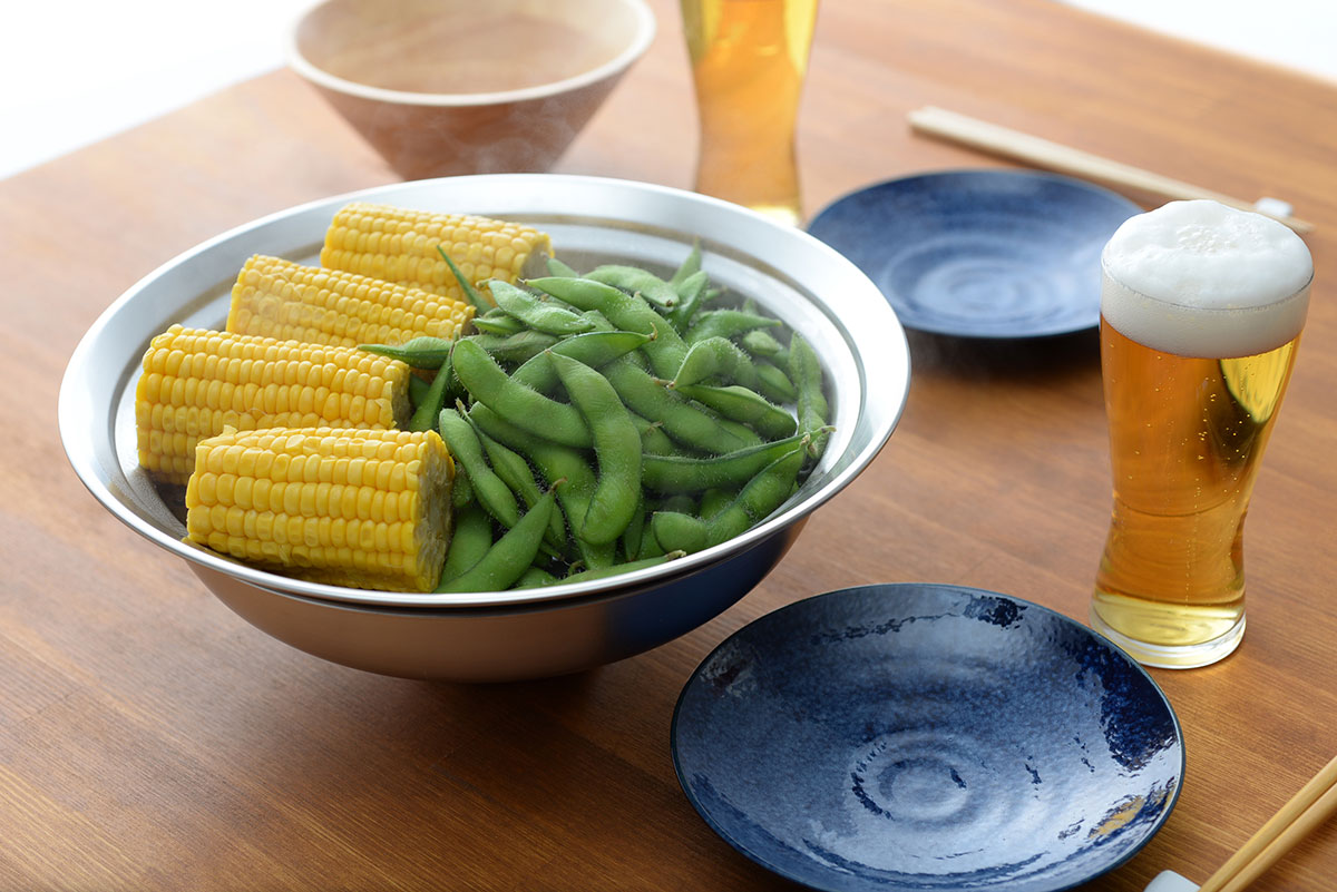 のせるだけ蒸し器＆ステンレス卓上鍋21cmセット | ABCミッケ