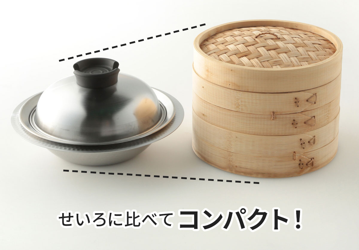 3/4～3/10】のせるだけ蒸し器＆ステンレス卓上鍋21cmセット | ABC